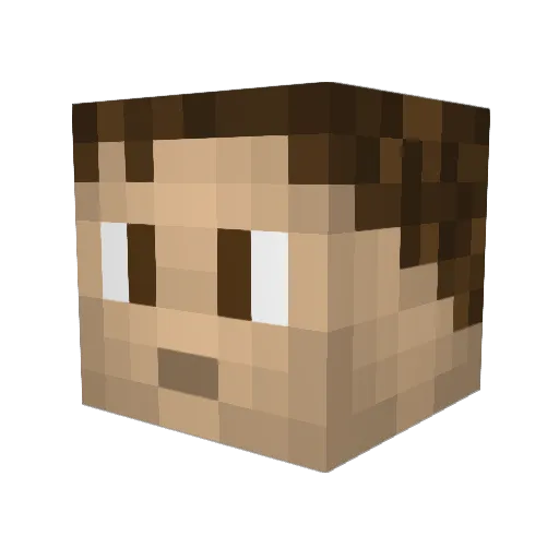 theAmazingLord Minecraft avatar head, 3D render