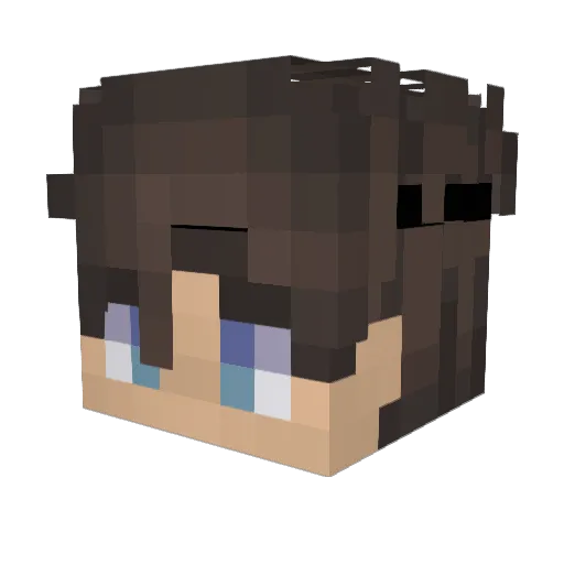 theArian Minecraft avatar head, 3D render
