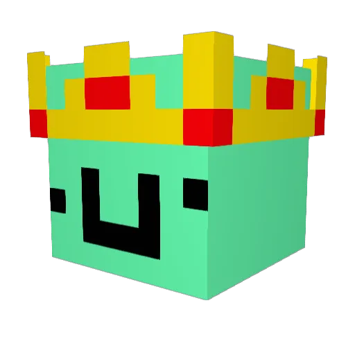 theBOOScat Minecraft avatar head, 3D render