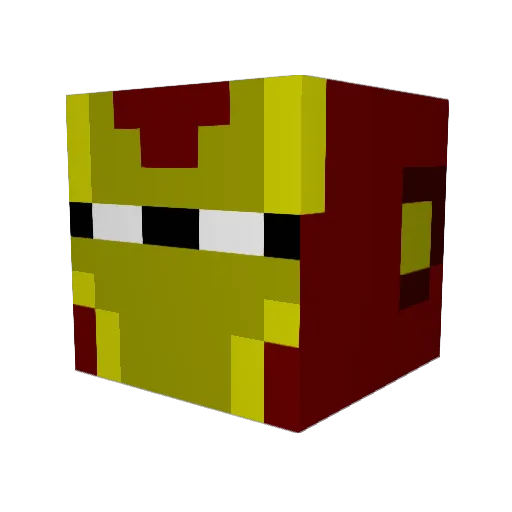 theBalie Minecraft avatar head, 3D render