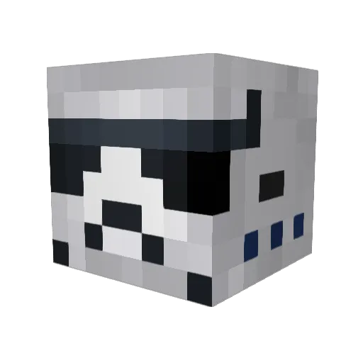 theCARBONbatman Minecraft avatar head, 3D render