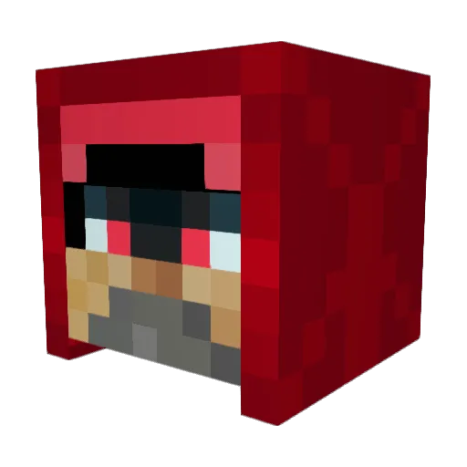 theCrafterOfLore Minecraft avatar head, 3D render