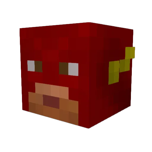 theCrinkle Minecraft avatar head, 3D render