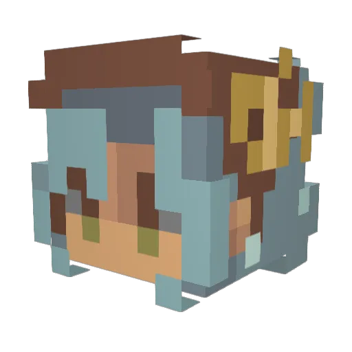 theCytro Minecraft avatar head, 3D render