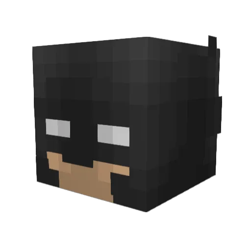 theDARKNIGH7 Minecraft avatar head, 3D render