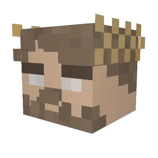 theDarkRyzen Minecraft avatar head, 3D render