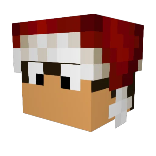 theDeepTREE Minecraft avatar head, 3D render