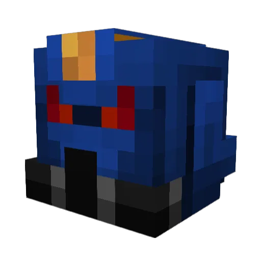 theDevareu Minecraft avatar head, 3D render