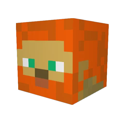 theEPICginger2 Minecraft avatar head, 3D render
