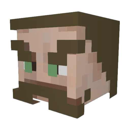 theFluidDruid97 Minecraft avatar head, 3D render