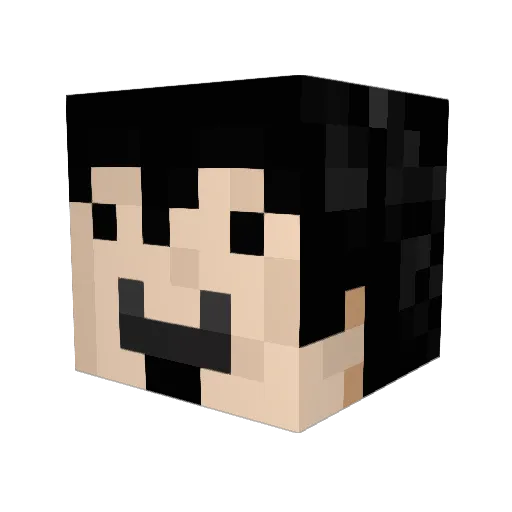 theFonzzz Minecraft avatar head, 3D render