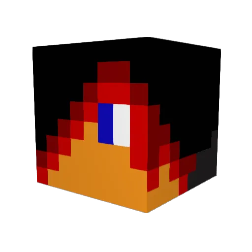 theFudo Minecraft avatar head, 3D render