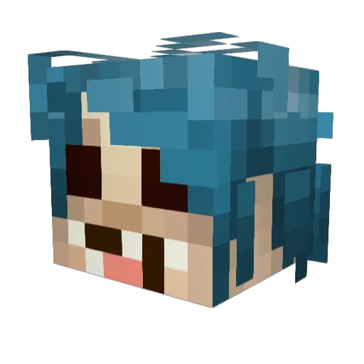 theG0rilla Minecraft avatar head, 3D render