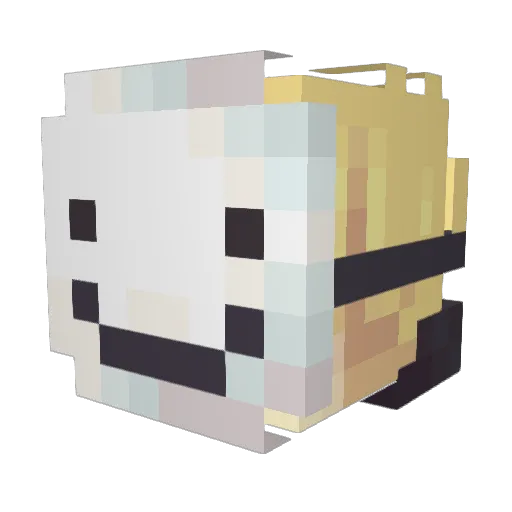 theHunter3114 Minecraft avatar head, 3D render