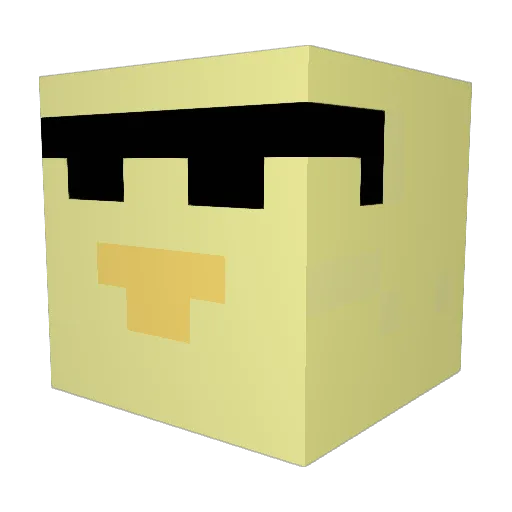theJboat08 Minecraft avatar head, 3D render