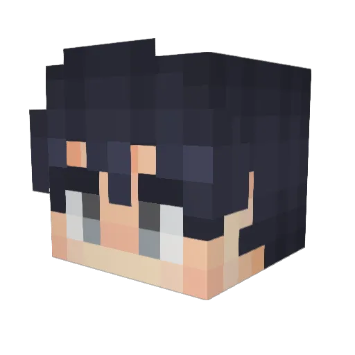 theJulleF Minecraft avatar head, 3D render