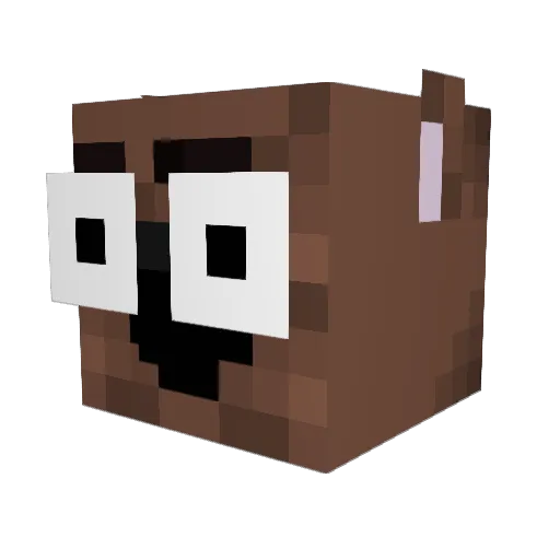 theKIT97 Minecraft avatar head, 3D render