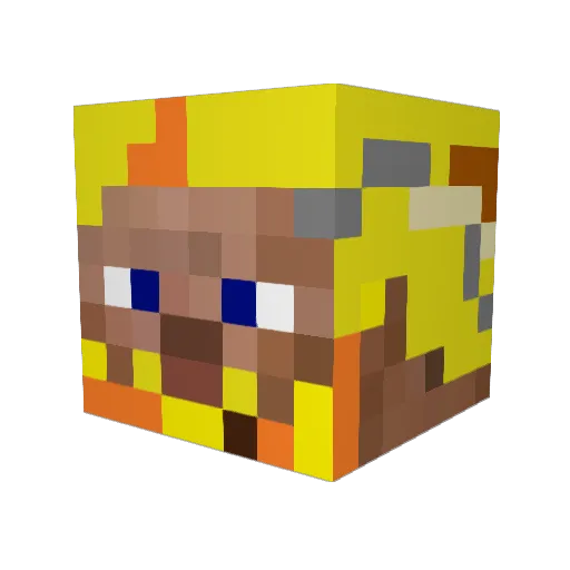 theLordofFord Minecraft avatar head, 3D render