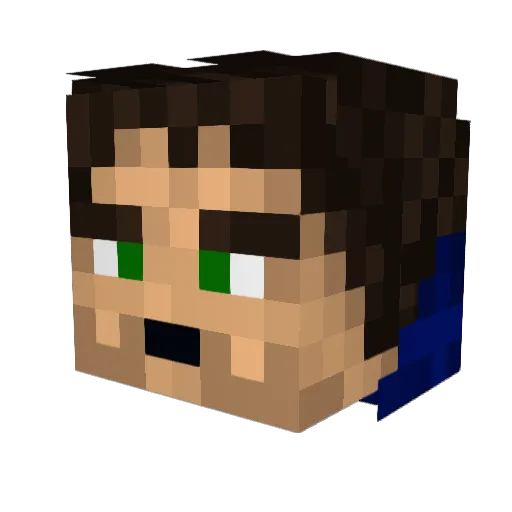 theLumenor Minecraft avatar head, 3D render