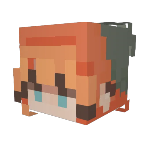 theMightySheep33 Minecraft avatar head, 3D render