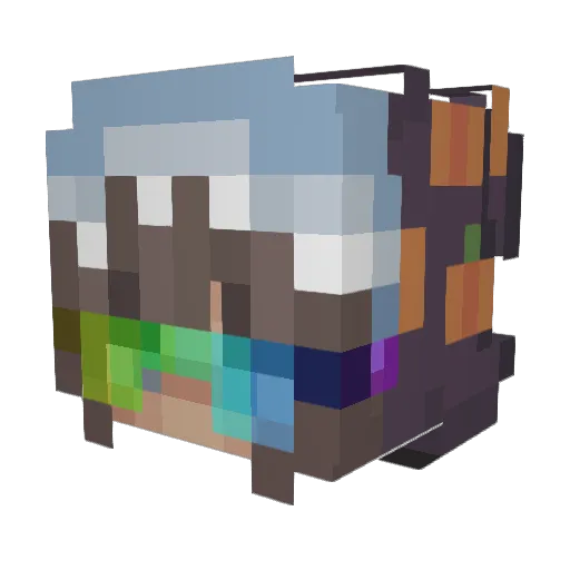 theMoonMommy Minecraft avatar head, 3D render