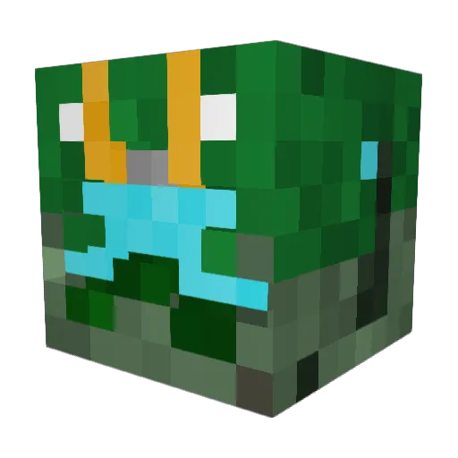 theMythkj Minecraft avatar head, 3D render