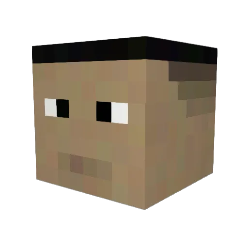 theONLYajb Minecraft avatar head, 3D render