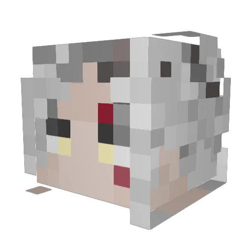 thePOWERED1 Minecraft avatar head, 3D render