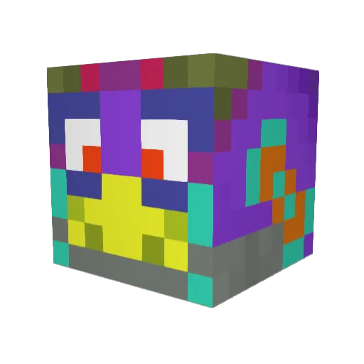 thePhasm Minecraft avatar head, 3D render