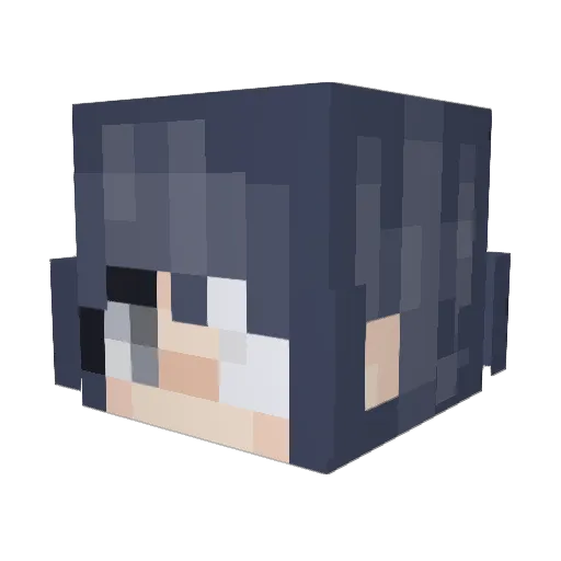 thePingusDingus Minecraft avatar head, 3D render