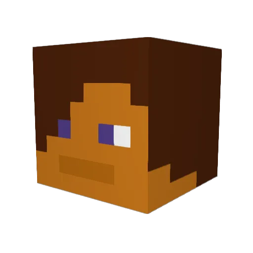 thePiotrest Minecraft avatar head, 3D render