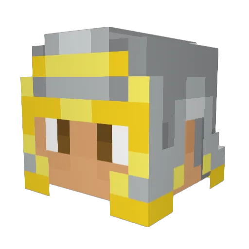 thePrincePlays Minecraft avatar head, 3D render