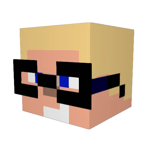 theProcrafter252 Minecraft avatar head, 3D render
