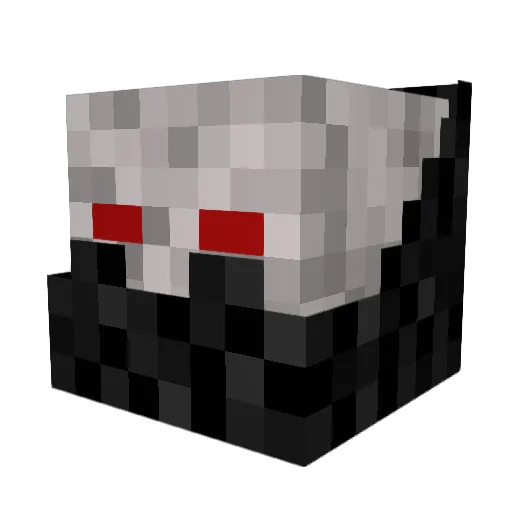theREALJSBach Minecraft avatar head, 3D render