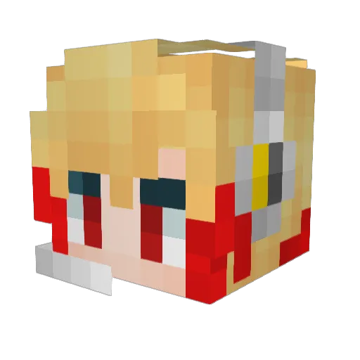 theReligion Minecraft avatar head, 3D render