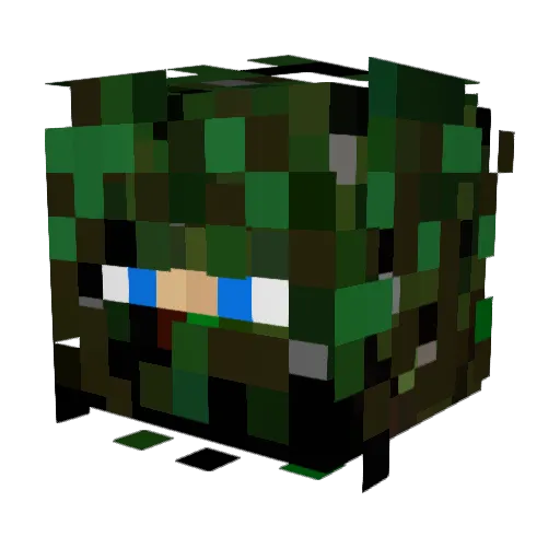 theSarg3 Minecraft avatar head, 3D render