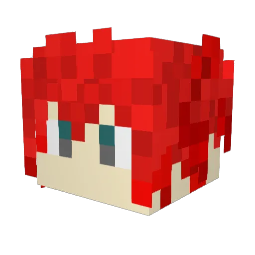 theSissi Minecraft avatar head, 3D render