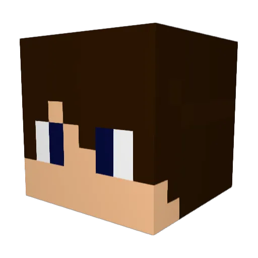 theSpogy Minecraft avatar head, 3D render