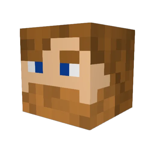 theSquib Minecraft avatar head, 3D render