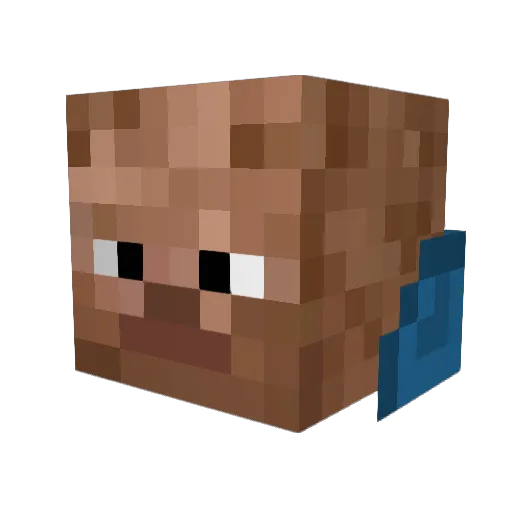 theT25 Minecraft avatar head, 3D render