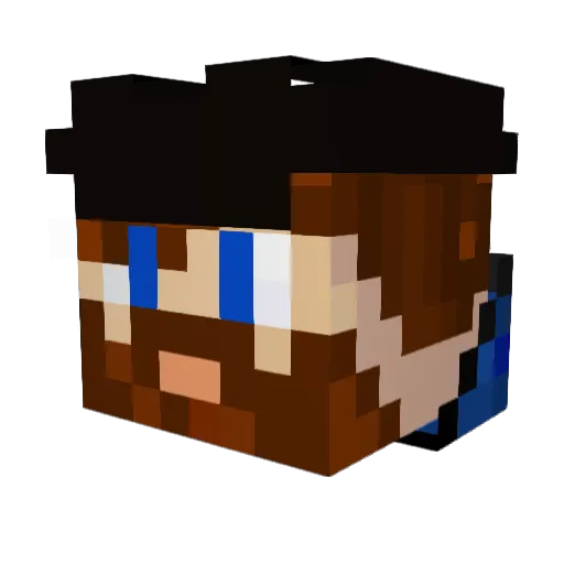theTTync Minecraft avatar head, 3D render