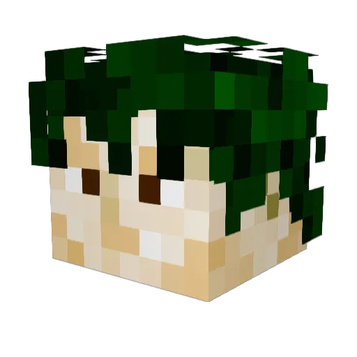 theThesaurusrex Minecraft avatar head, 3D render