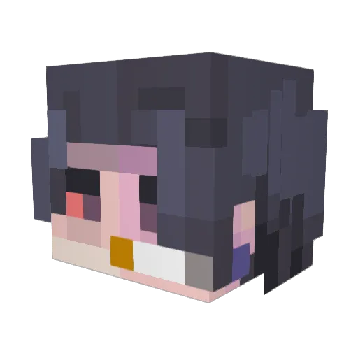theThukuna Minecraft avatar head, 3D render