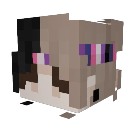 theTi_amGagged Minecraft avatar head, 3D render