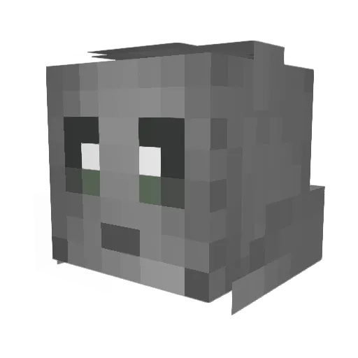 theTinm4n Minecraft avatar head, 3D render