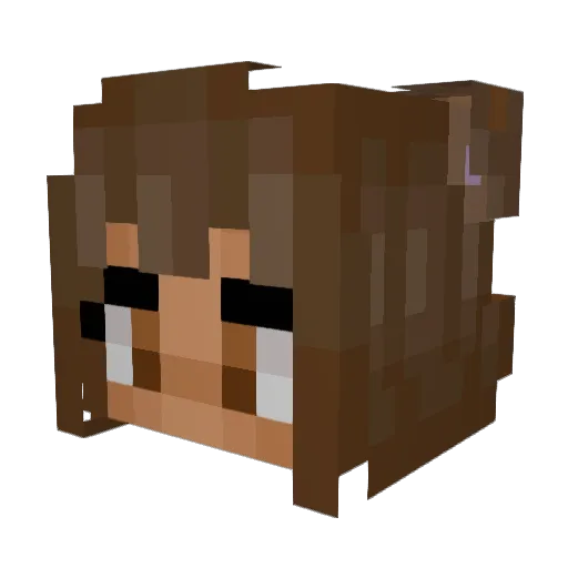 theUnwound Minecraft avatar head, 3D render