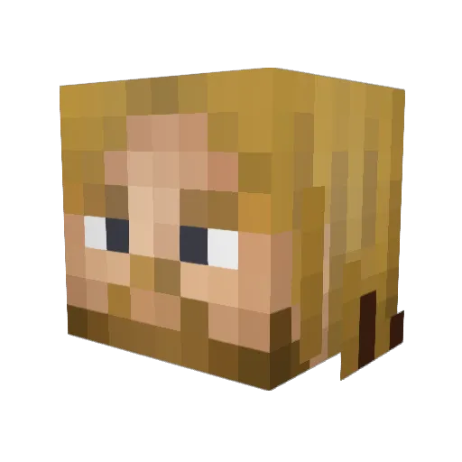theVman_31 Minecraft avatar head, 3D render