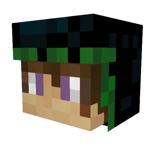 theWolf007 Minecraft avatar head, 3D render