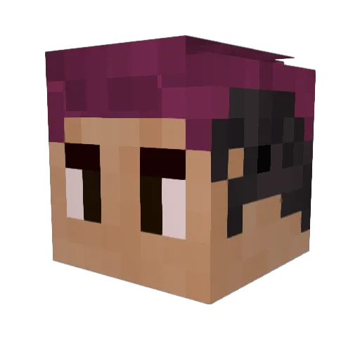 theYisus_07 Minecraft avatar head, 3D render