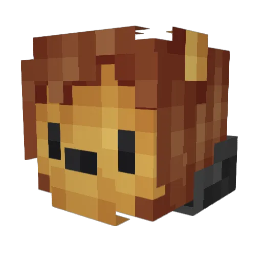 theZhen99 Minecraft avatar head, 3D render